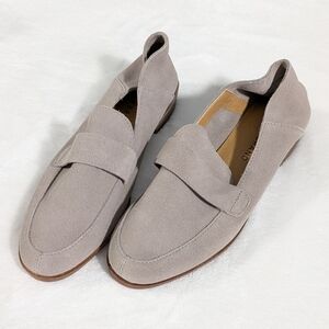 Lucky Brand Leather Loafer Mule Flat Shoes Size 6.5